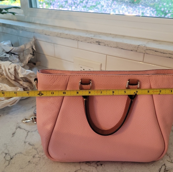 Dooney & Bourke leather peach pink tote shoulder bag - Picture 8 of 16